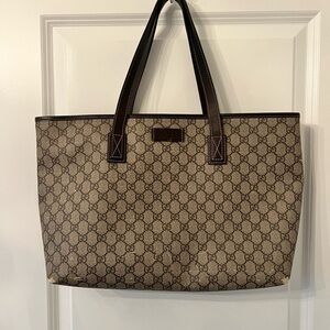 Authentic Gucci Brown Tote Bag